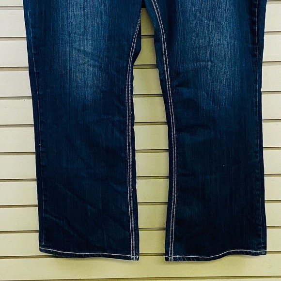 Womens 23 Vigold Jeans‎ Bootcut Dark Wash Stretch Denim 32" Inseam - Picture 3 of 10